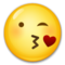 Face Blowing a Kiss emoji on LG